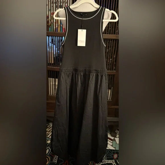 Nwt- Zara- Contrast Midi Dress- L - Picture 5 of 7